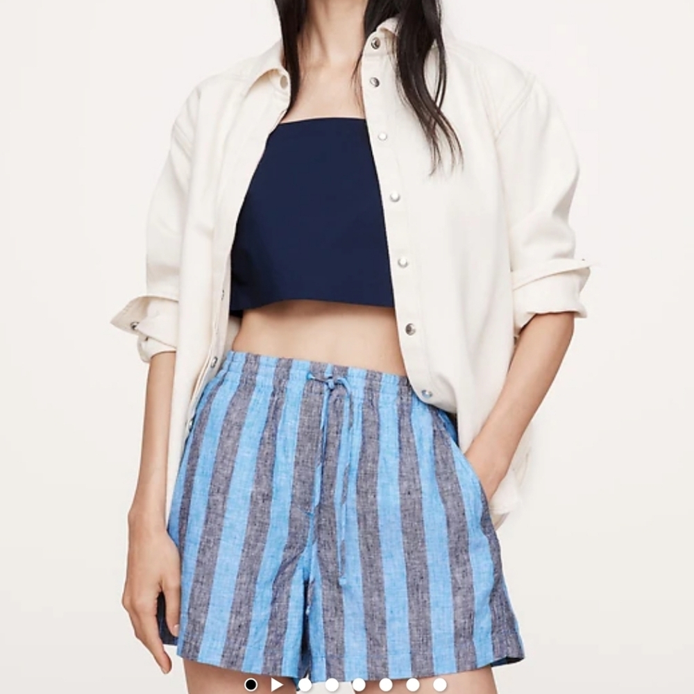 Banana Republic Linen Pull-On 4" Short